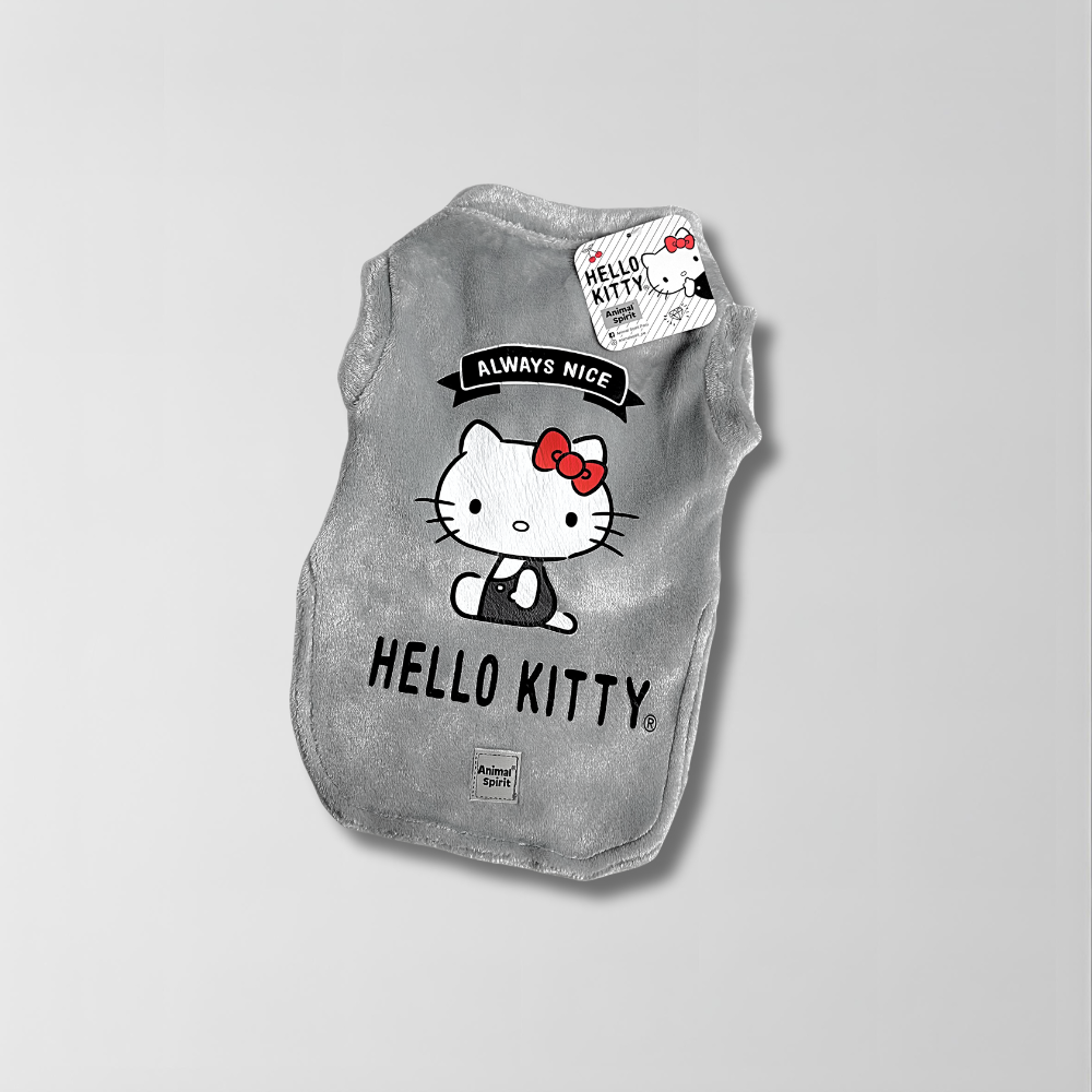 Hello Kitty X Animal Spirit Chaleco soft gris talla L (45 cm.)
