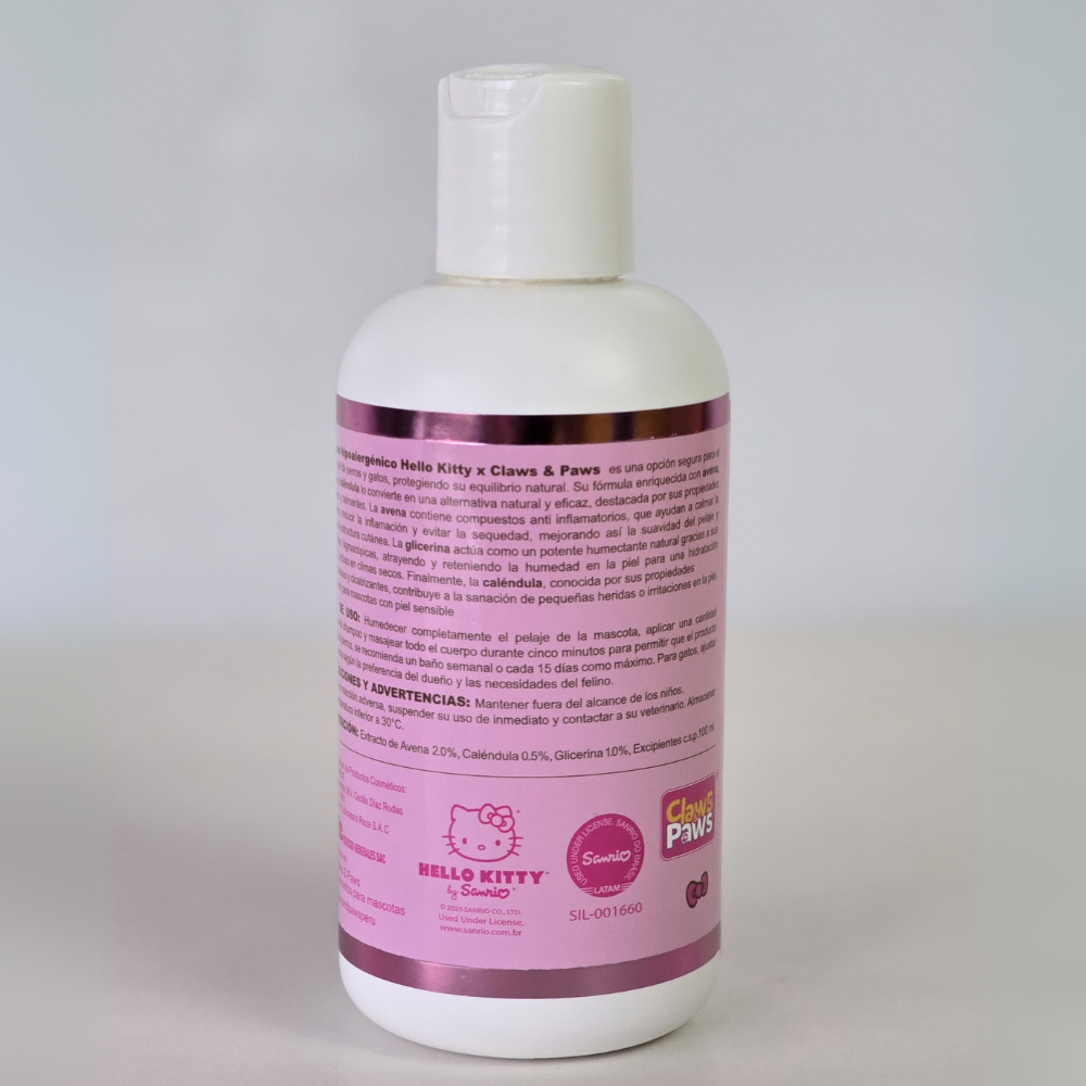Hello Kitty X Claws & Paws Shampoo hipoalergénico 300 ml.