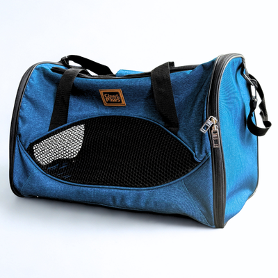 Claws & Paws Transportador travel azul medium