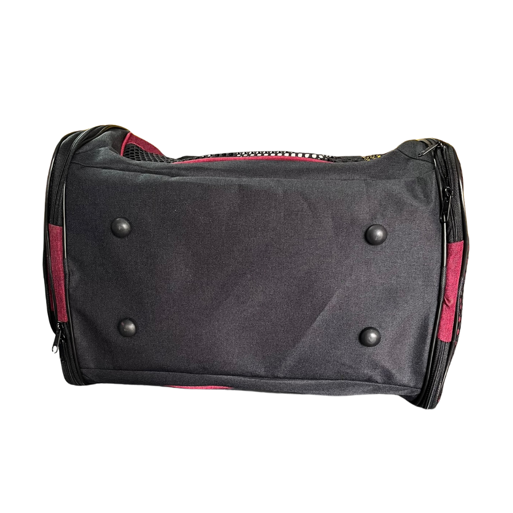 Claws & Paws Transportador travel vino/negro small