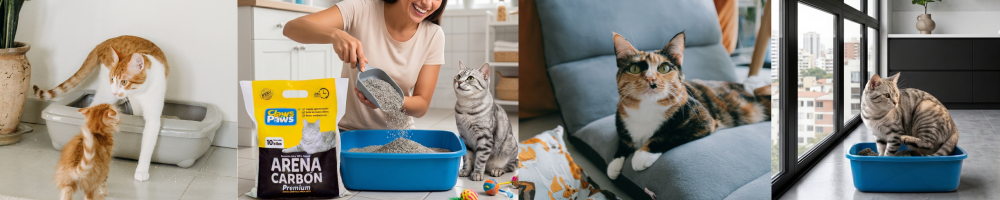 tipos de arena para gatos