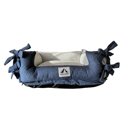 Animal Spirit Cama azul/plata M (25 x 60 x 55 cm.)