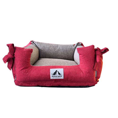 Animal Spirit Cama rojo/caoba S (20 x 52 x 47 cm.)