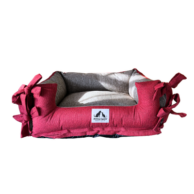 Animal Spirit Cama rojo/caoba M (25 x 60 x 55 cm.)