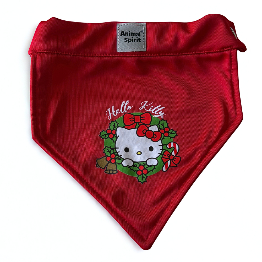 Hello Kitty X Animal Spirit Bandana Holiday roja L (39 - 45 cm.)