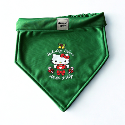 Hello Kitty X Animal Spirit Bandana Holiday verde L (39 - 45 cm.)