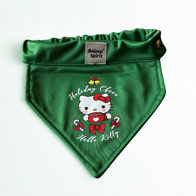 Hello Kitty X Animal Spirit Bandana Holiday verde M (32 - 38 cm.)