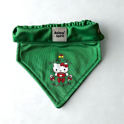 Hello Kitty X Animal Spirit Bandana Holiday verde S (26 - 31 cm.)
