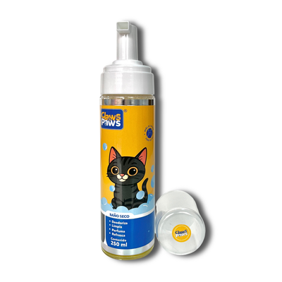 Claws & Paws Baño de espuma seco (shampoo espumoso) gatos 250 ml.