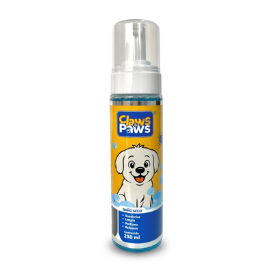 Claws & Paws Baño de espuma seco (shampoo espumoso) perros 250 ml.