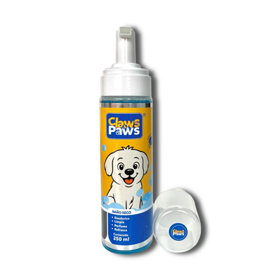 Claws & Paws Baño de espuma seco (shampoo espumoso) perros 250 ml.