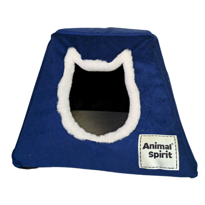 Animal Spirit Casa gatuna 3 en 1 azul # 2