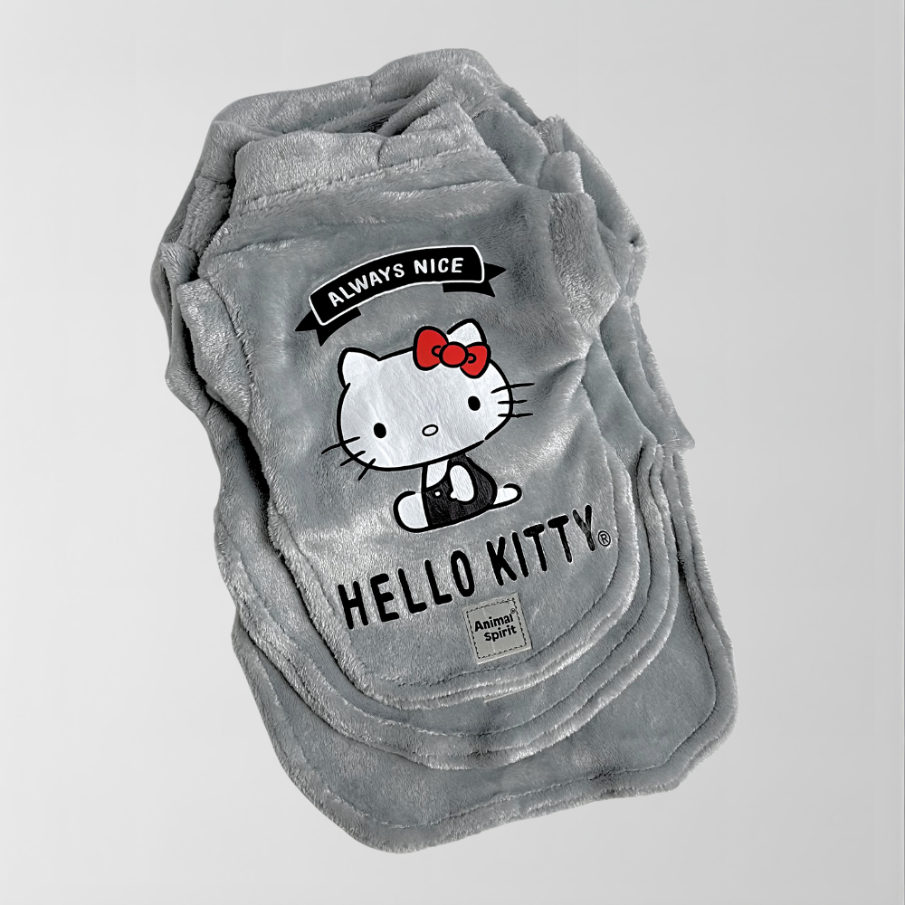 Hello Kitty X Animal Spirit Chaleco soft gris talla S (32 cm.)