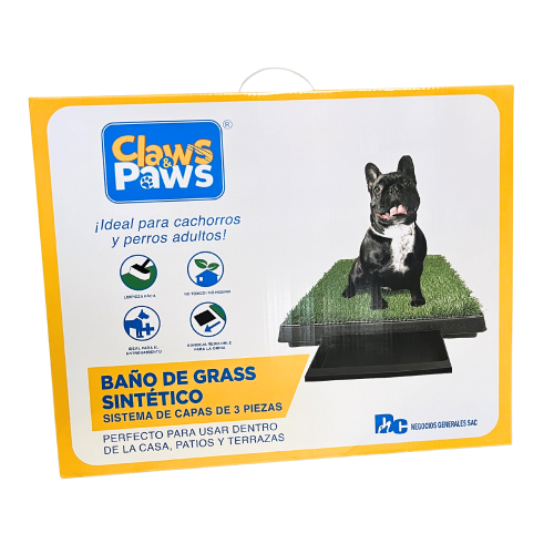 Claws & Paws Baño de grass sintético grande (63 x 51 cm.)