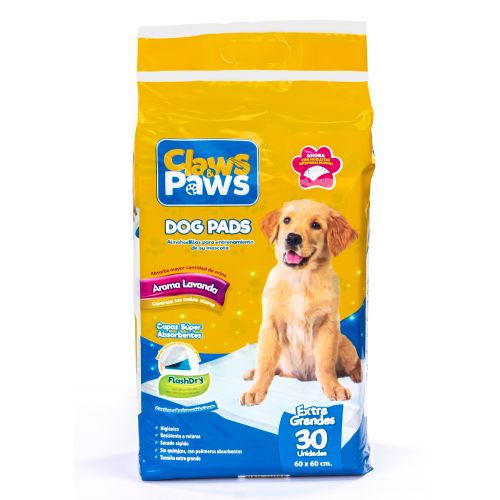 Claws & Paws Dog pads (Pañales de entrenamiento) x 30 unidades