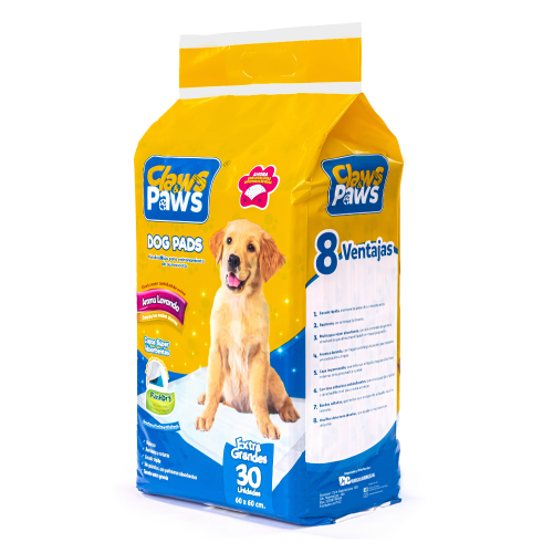 Claws & Paws Dog pads (Pañales de entrenamiento) x 30 unidades