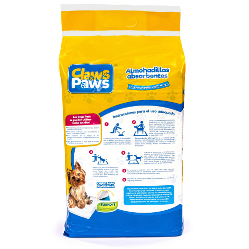 Claws & Paws Dog pads (Pañales de entrenamiento) x 30 unidades