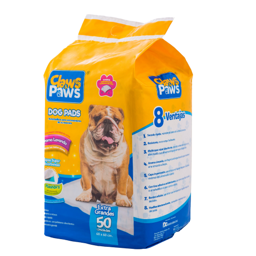 Claws & Paws Dog pads (Pañales de entrenamiento) x 50 unidades