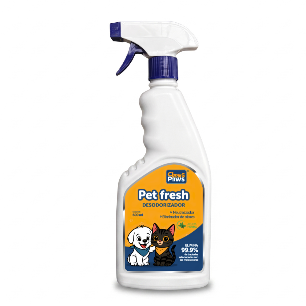 Claws & Paws Pet Fresh Desodorizador 600 ml.