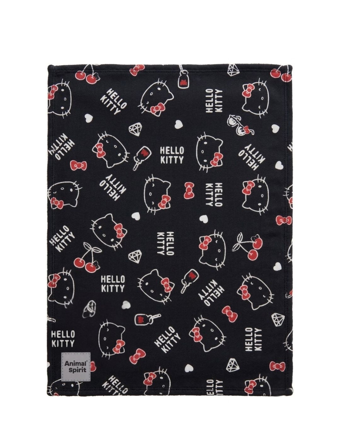 Hello Kitty X Animal Spirit Manta Deluxe negra (120 x 80 cm.)
