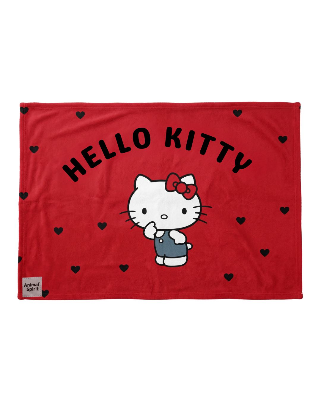 Hello Kitty X Animal Spirit Manta Deluxe roja (120 x 80 cm.)