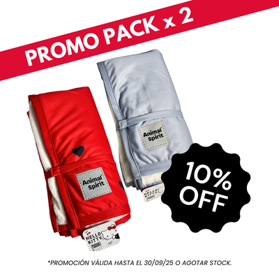 Hello Kitty X Animal Spirit PROMO PACK X 2 Mantas Deluxe (120 x 80 cm.)