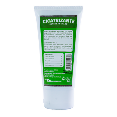 Qhali Pets Cicatrizante gel (Sangre de Grado) 90 gr.