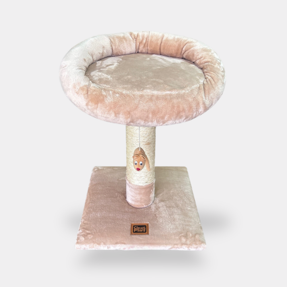 Claws & Paws Gimnasio rascador beige 2 pisos