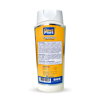 Claws & Paws Shampoo hipoalergénico 300 ml.