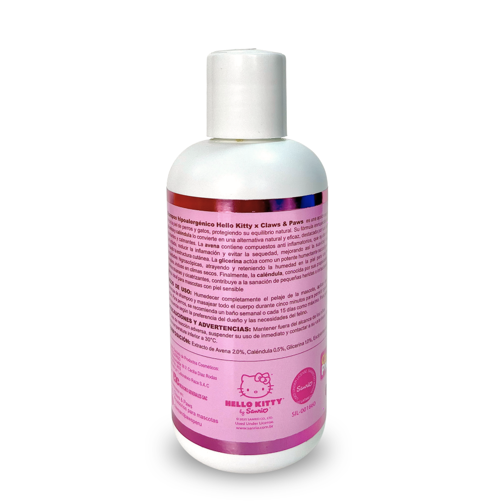 Hello Kitty X Claws & Paws Shampoo hipoalergénico 300 ml.