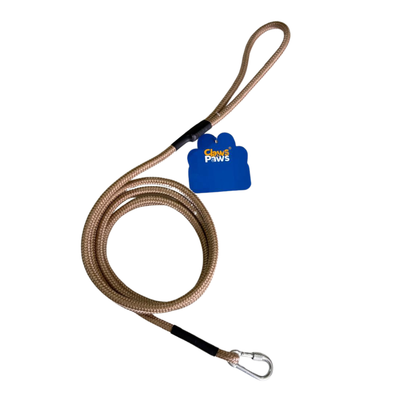 Claws & Paws Correa de soga urbana beige mediana