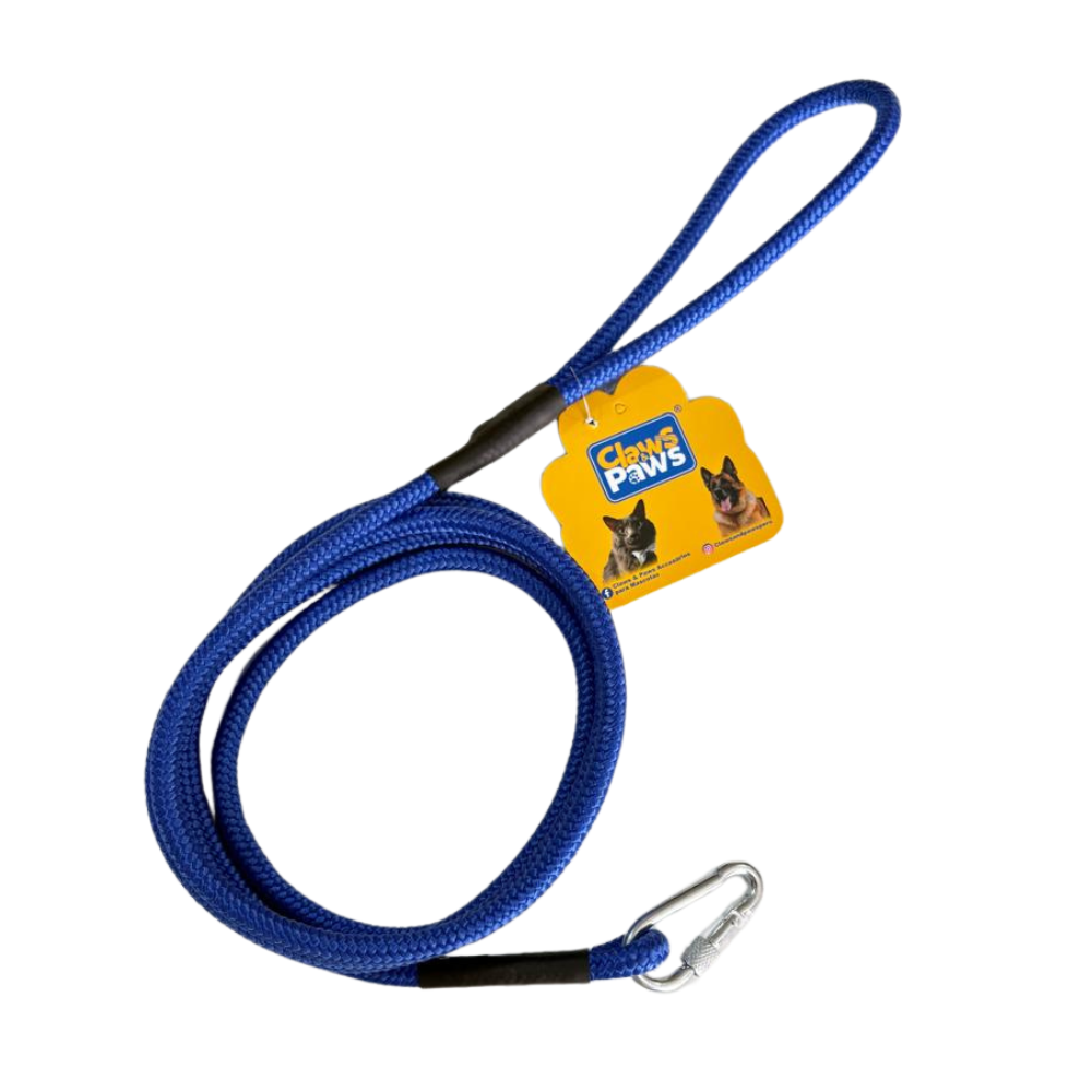 Claws & Paws Correa de soga urbana azul mediana