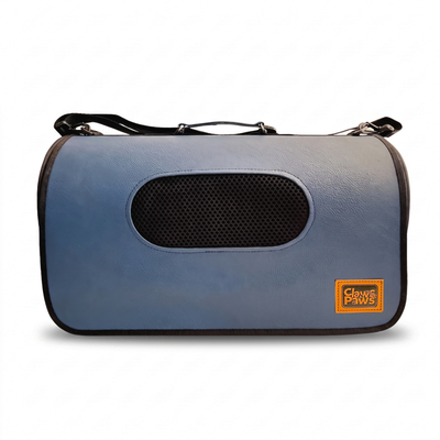 Claws & Paws Transportador t/cuero azul # 3