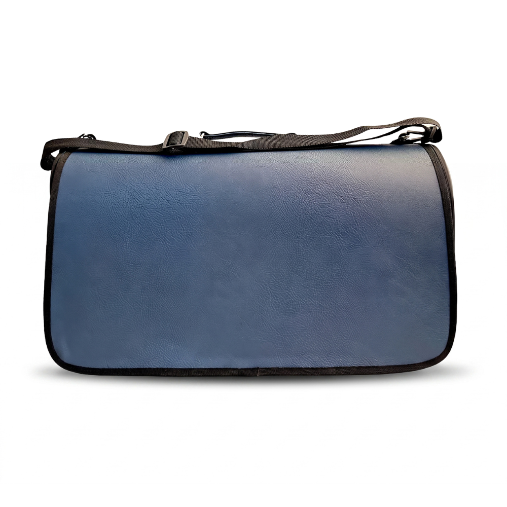Claws & Paws Transportador t/cuero azul # 3