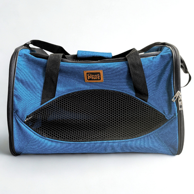 Claws & Paws Transportador travel azul medium