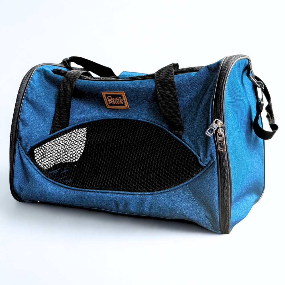 Claws & Paws Transportador travel azul medium