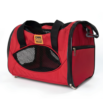 Claws & Paws Transportador travel rojo medium