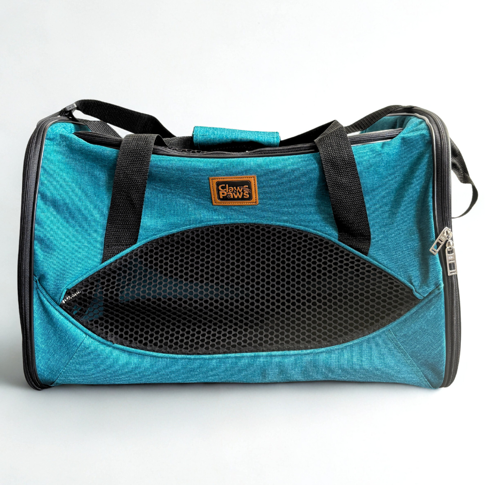 Claws & Paws Transportador travel turquesa medium
