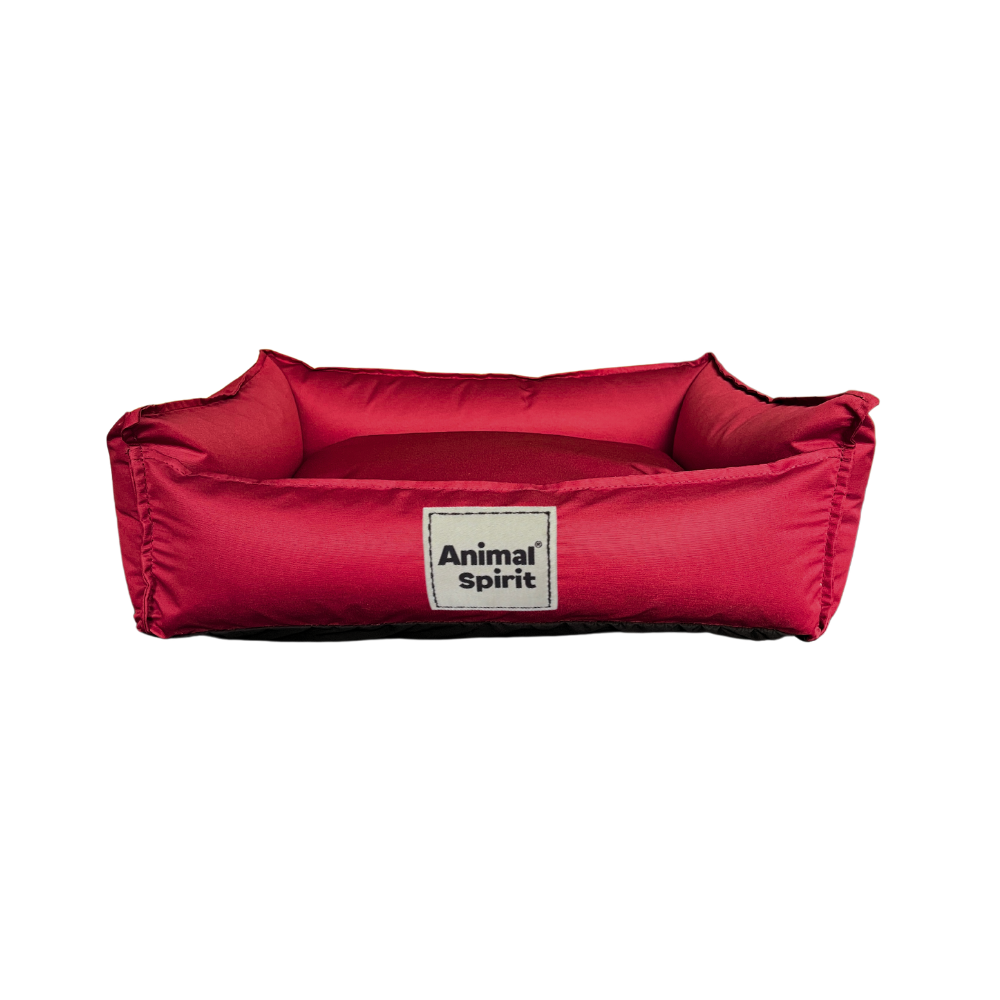 Animal Spirit Cama impermeable rojo carmesí # 1 (15 x 48 x 36 cm.)