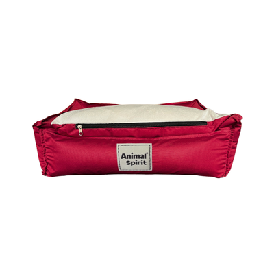 Animal Spirit Cama impermeable rojo carmesí # 2 (16 x 58 x 44 cm.)